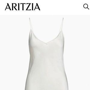 Aritzia Wilfred slip dress in light birch